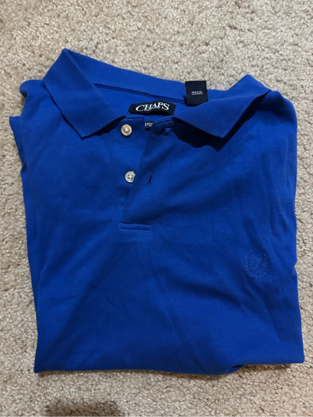 Chaps Men's Cobalt Blue Polo Shirt